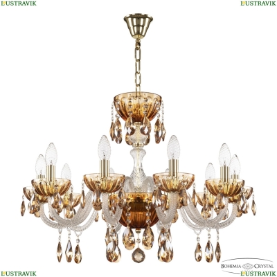 Люстра 5417/10/240 G Amber/M-1H K721 ★ Bohemia Ivele Crystal — купить в интернет магазине «Люстравик»☀