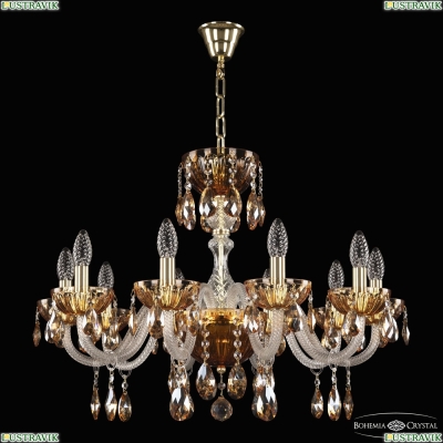 Люстра 5417/10/240 G Amber/M-1H K721 ★ Bohemia Ivele Crystal — купить в интернет магазине «Люстравик»☀