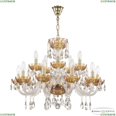Люстра 5417/10+5/240 G Shampan/M-1H ★ Bohemia Ivele Crystal — купить в интернет магазине «Люстравик»☀