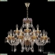 Люстра 5417/10+5/240 G Shampan/M-1H ★ Bohemia Ivele Crystal — купить в интернет магазине «Люстравик»☀