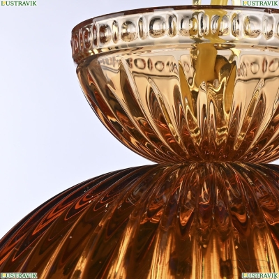 Подвесной Светильник 5478/22 G Amber/M-1G Leafs K721 ★ Bohemia Ivele Crystal — купить в интернет магазине «Люстравик»☀