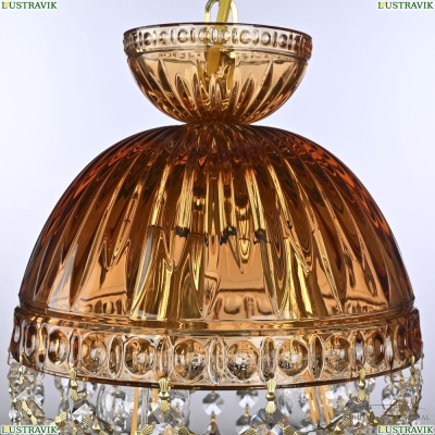 Подвесной Светильник 5478/22 G Amber/M-1G Leafs K721 ★ Bohemia Ivele Crystal — купить в интернет магазине «Люстравик»☀