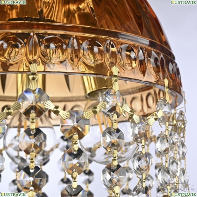 Подвесной Светильник 5478/22 G Amber/M-1G Leafs K721 ★ Bohemia Ivele Crystal — купить в интернет магазине «Люстравик»☀