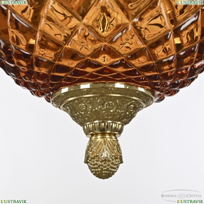Подвесной Светильник 5680/18 G Amber/M-1F ★ Bohemia Ivele Crystal — купить в интернет магазине «Люстравик»☀