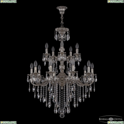 Люстра 73101/10+5/250/2d B Ni ★ Bohemia Ivele Crystal — купить в интернет магазине «Люстравик»☀