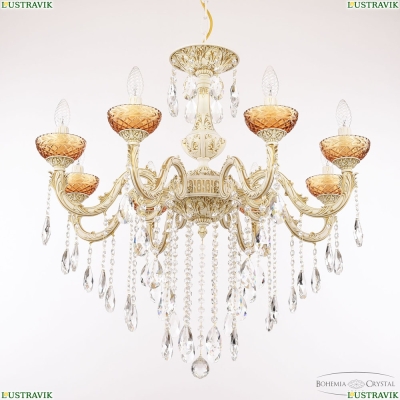 Люстра AL79101/8/250 B WMG P Amber/M-1F ★ Bohemia Ivele Crystal — купить в интернет магазине «Люстравик»☀