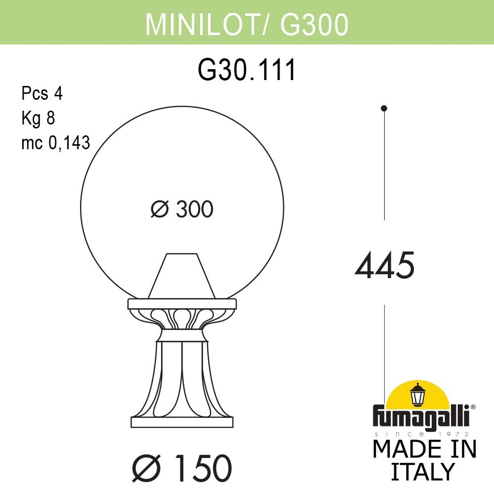 Светильник G30.111.000.WYF1R ★ Fumagalli — купить в интернет магазине ЛЮСТРАВИК☀