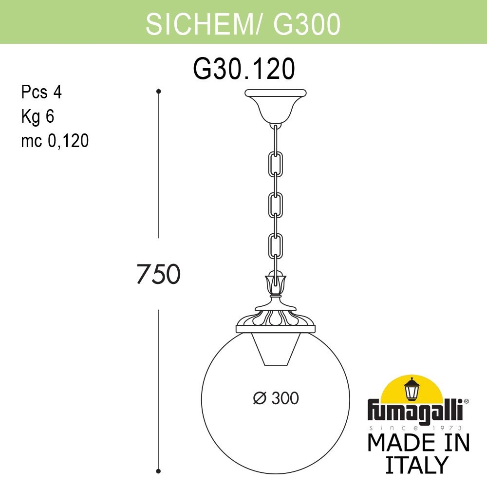 Светильник G30.120.000.WYF1R ★ Fumagalli — купить в интернет магазине ЛЮСТРАВИК☀
