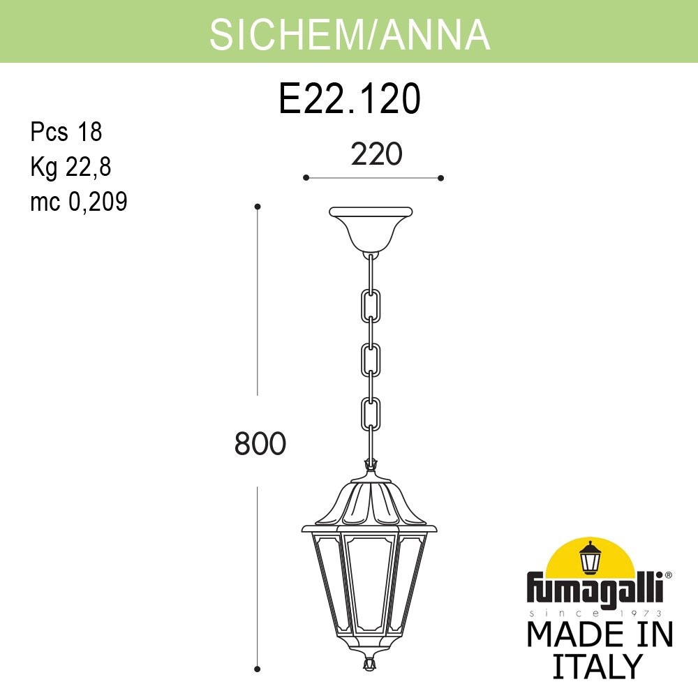 Светильник E22.120.000.AYF1R ★ Fumagalli — купить в интернет магазине ЛЮСТРАВИК☀