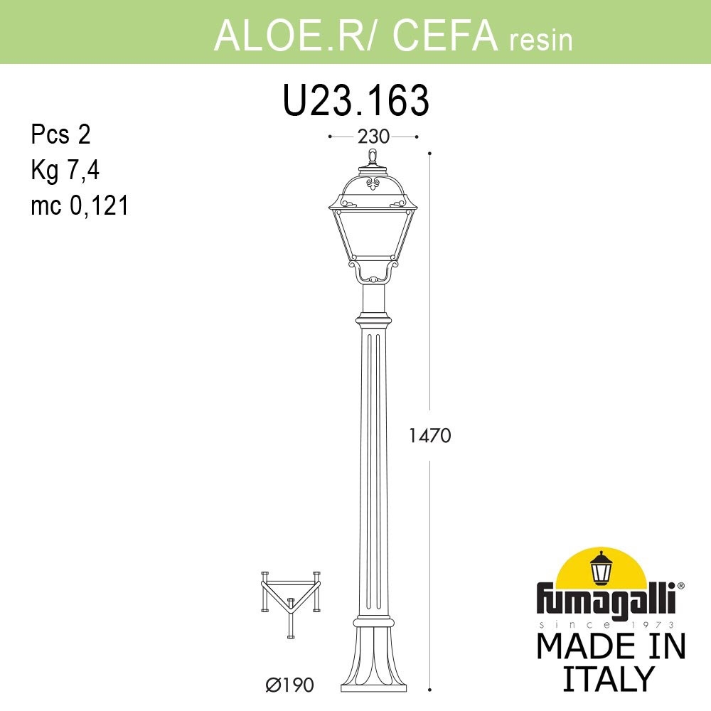 Светильник U23.163.000.AXF1R ★ Fumagalli — купить в интернет магазине ЛЮСТРАВИК☀