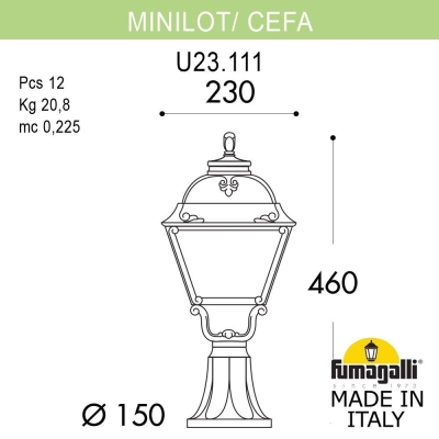 Светильник U23.111.000.AXF1R ★ Fumagalli — купить в интернет магазине ЛЮСТРАВИК☀