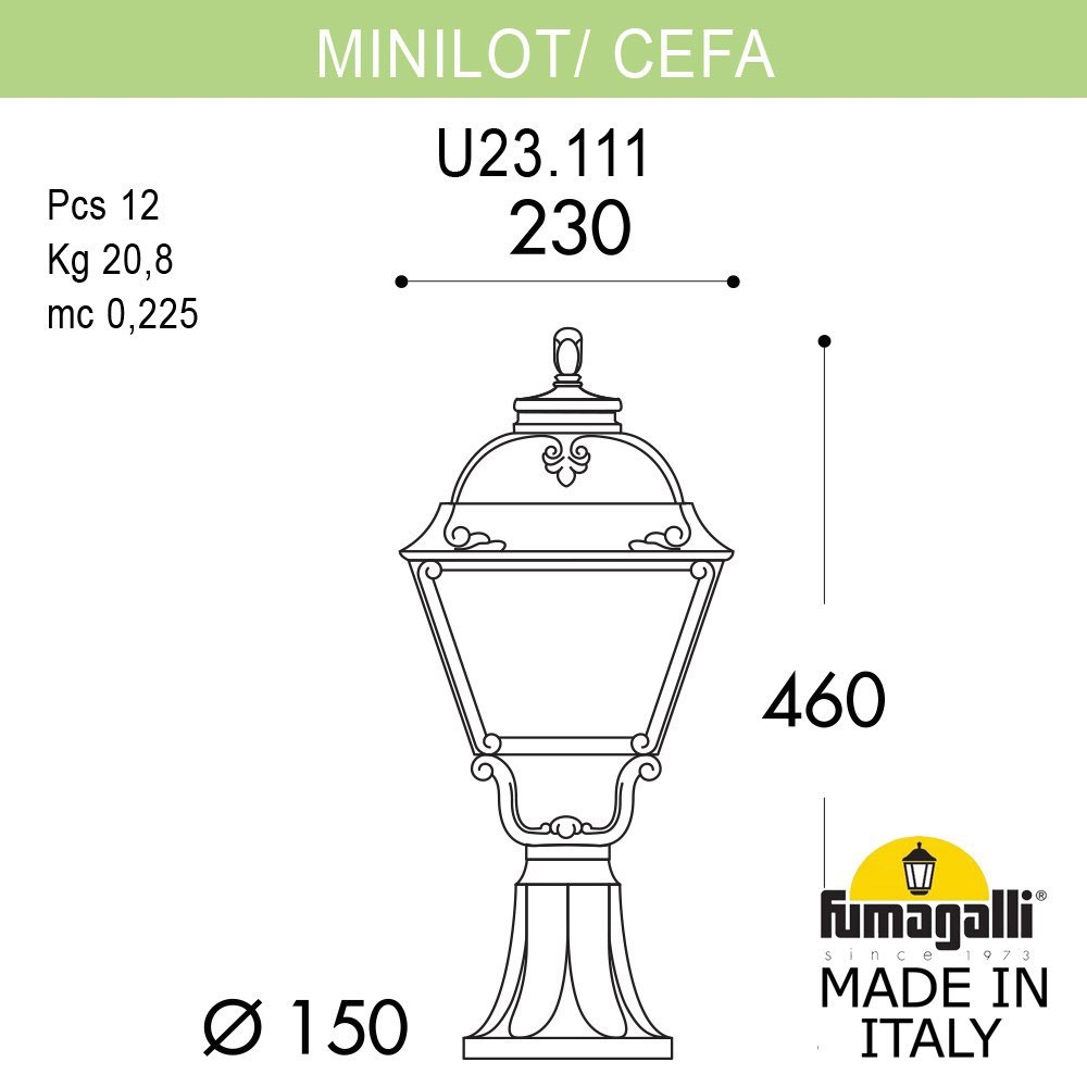 Светильник U23.111.000.AYF1R ★ Fumagalli — купить в интернет магазине ЛЮСТРАВИК☀