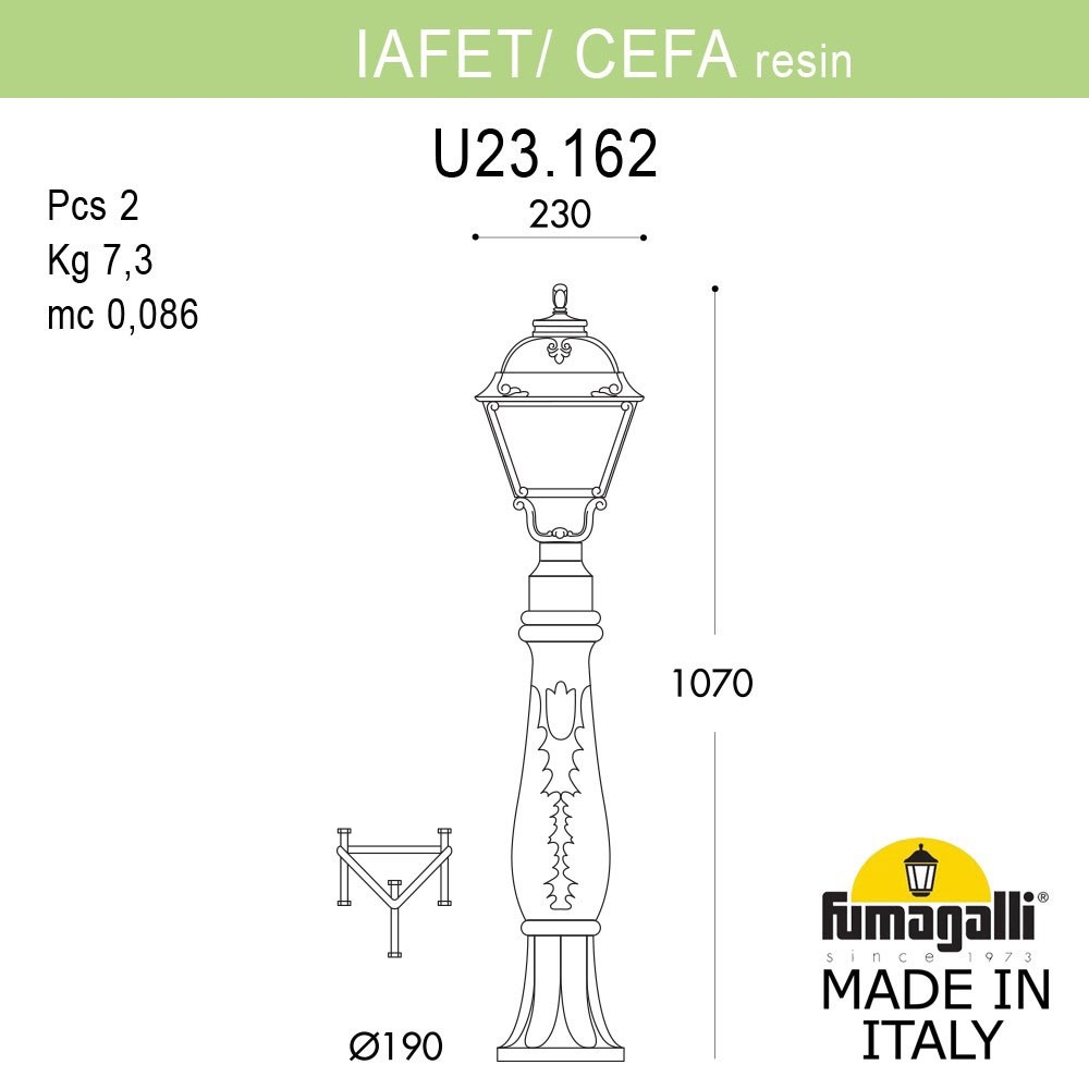 Светильник U23.162.000.BYF1R ★ Fumagalli — купить в интернет магазине ЛЮСТРАВИК☀