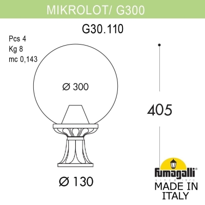Светильник G30.110.000.BXF1R ★ Fumagalli — купить в интернет магазине ЛЮСТРАВИК☀