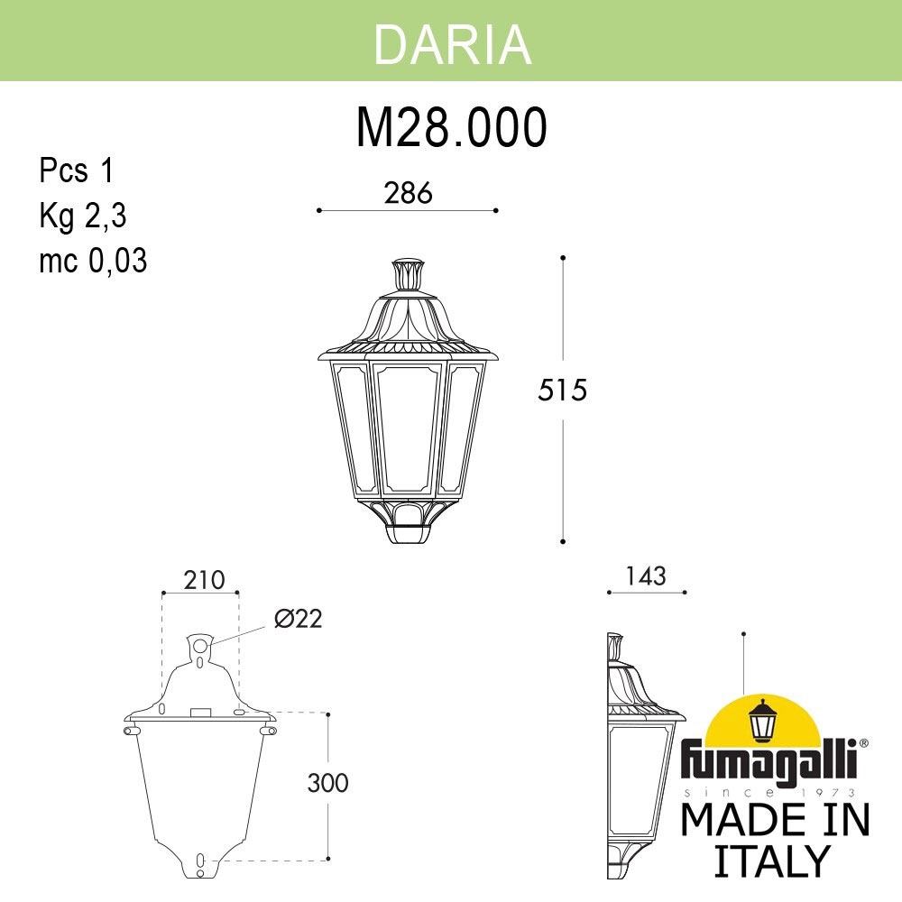 Светильник M28.000.000.BXE27 ★ Fumagalli — купить в интернет магазине ЛЮСТРАВИК☀