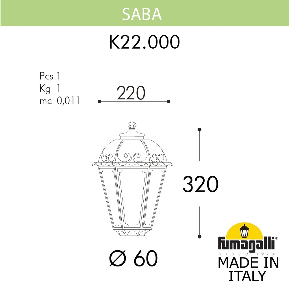 Светильник K22.000.000.AXF1R ★ Fumagalli — купить в интернет магазине ЛЮСТРАВИК☀