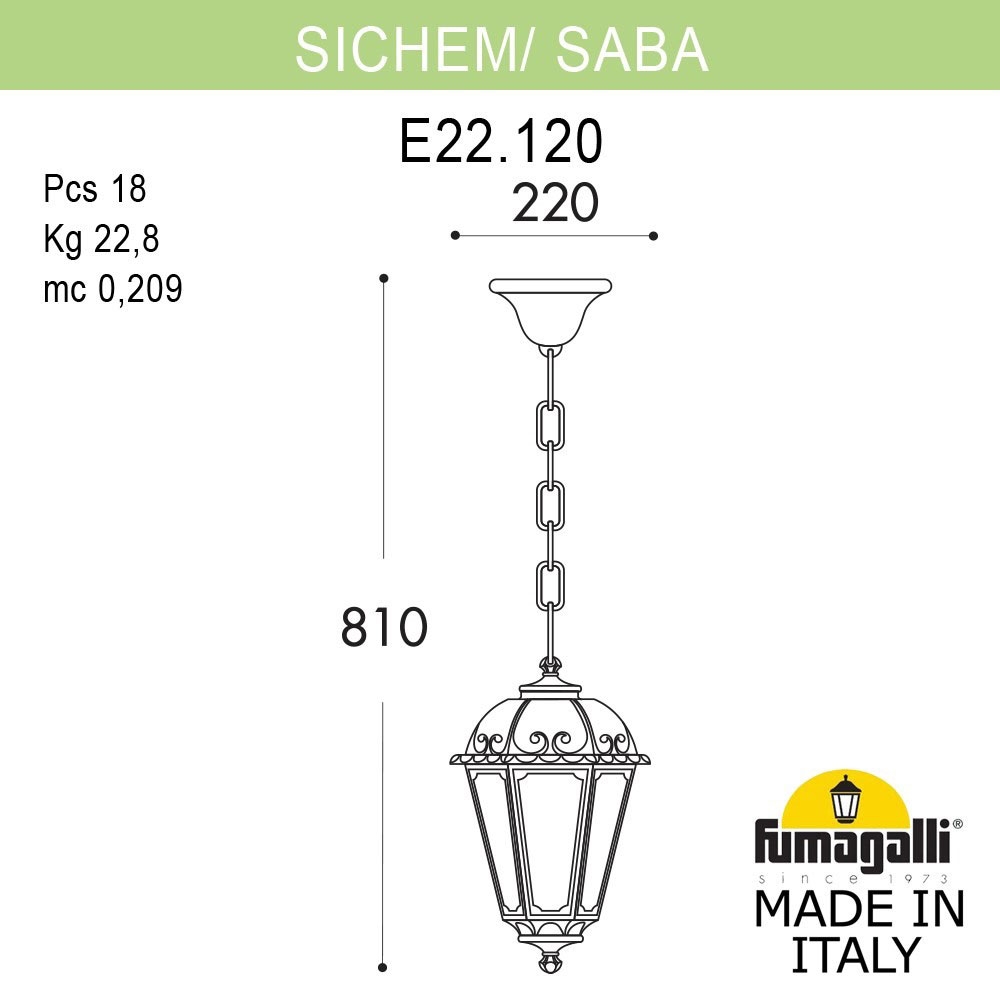 Светильник K22.120.000.AYF1R ★ Fumagalli — купить в интернет магазине ЛЮСТРАВИК☀