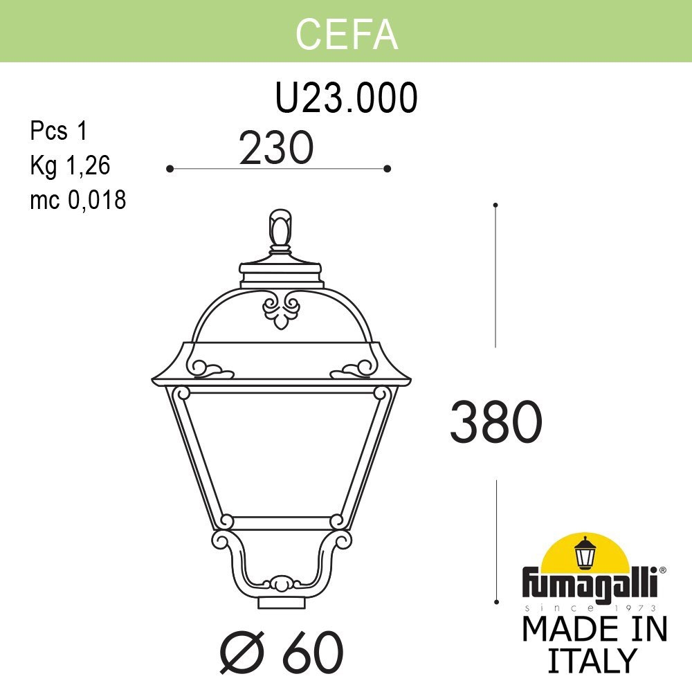 Светильник U23.000.000.WXF1R ★ Fumagalli — купить в интернет магазине ЛЮСТРАВИК☀