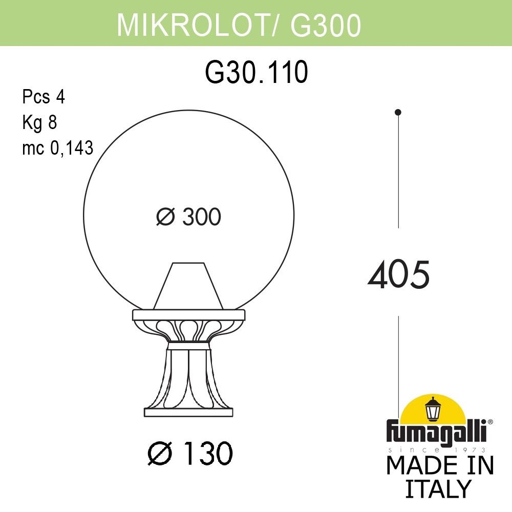 Светильник G30.110.000.WYF1R ★ Fumagalli — купить в интернет магазине ЛЮСТРАВИК☀