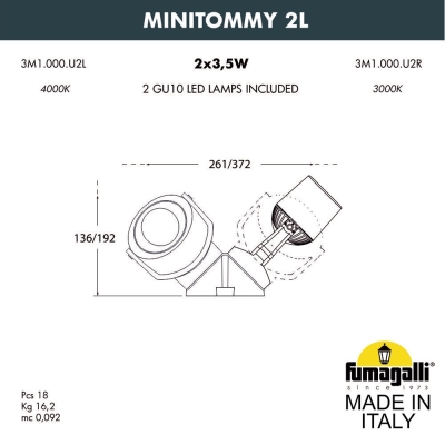 Светильник 3M1.000.000.WXU2L ★ Fumagalli — купить в интернет магазине ЛЮСТРАВИК☀