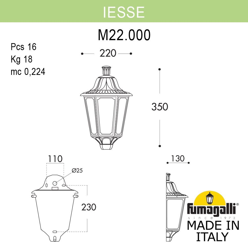 Светильник M22.000.000.AXF1R ★ Fumagalli — купить в интернет магазине ЛЮСТРАВИК☀