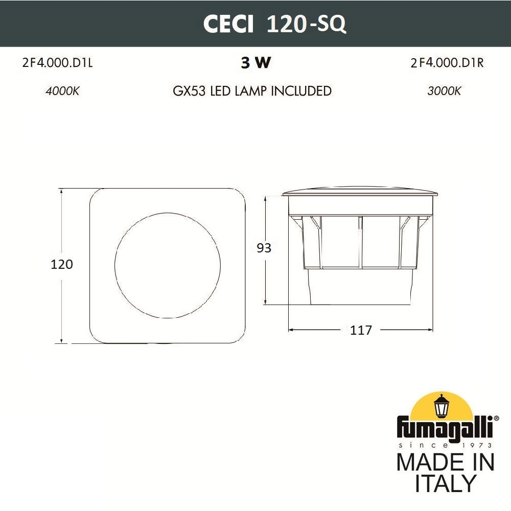 Светильник 2F4.000.000.AXG1L ★ Fumagalli — купить в интернет магазине ЛЮСТРАВИК☀