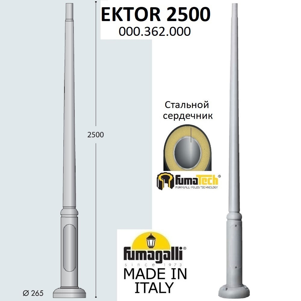 Парковый Столб 000.362.000.L0 ★ Fumagalli — купить в интернет магазине ЛЮСТРАВИК☀