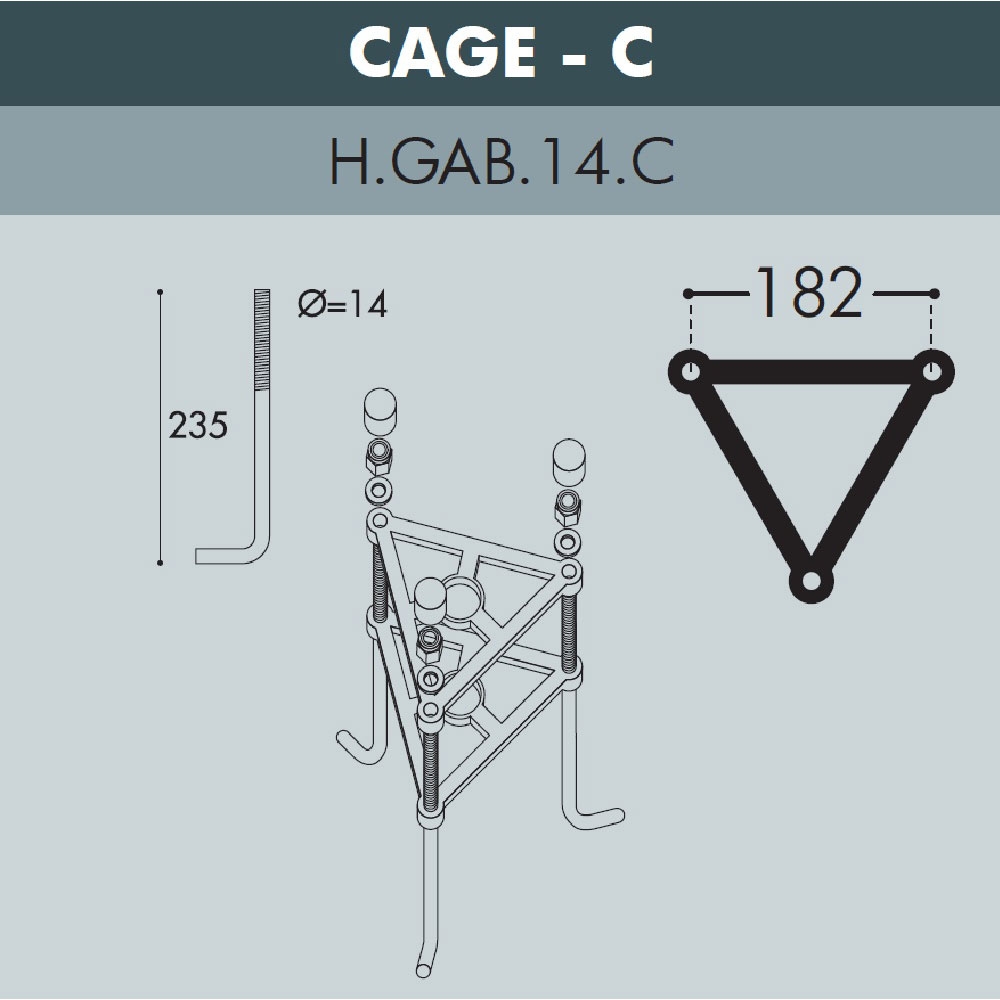 Парковый Фонарь E35.205.M20.AXH27 ★ Fumagalli — купить в интернет магазине ЛЮСТРАВИК☀