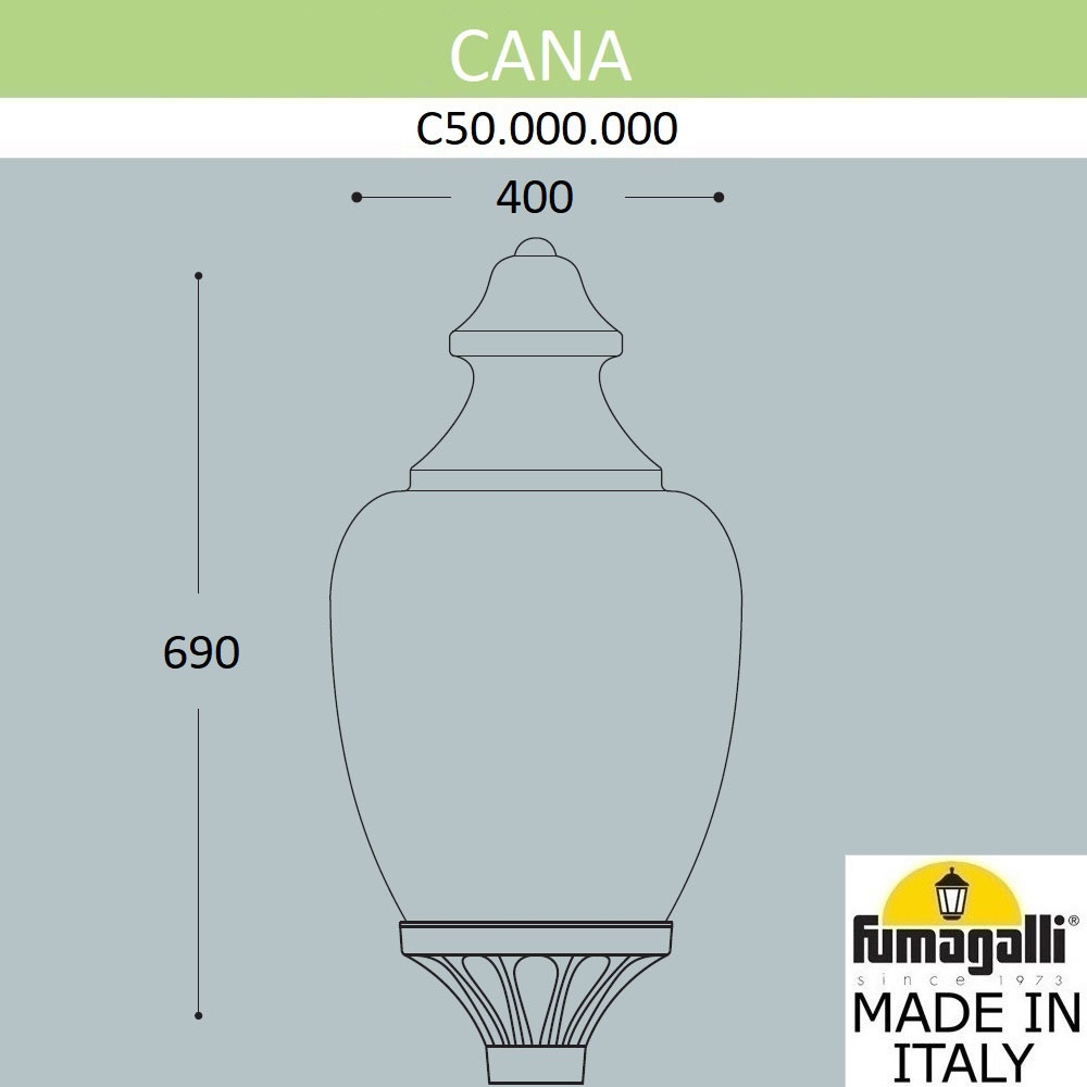 Уличный Фонарь На Столб C50.000.000.AYE27 ★ Fumagalli — купить в интернет магазине ЛЮСТРАВИК☀