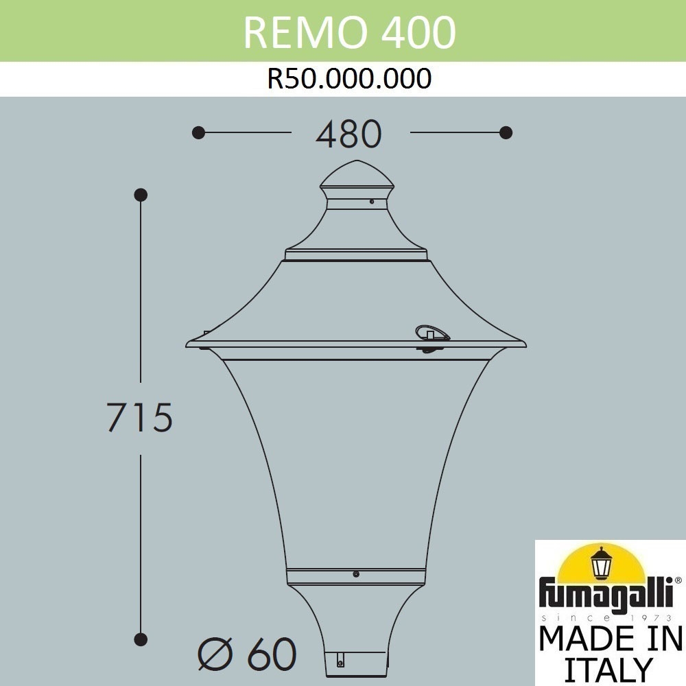 Уличный Фонарь На Столб R50.000.000.AYE27 ★ Fumagalli — купить в интернет магазине ЛЮСТРАВИК☀