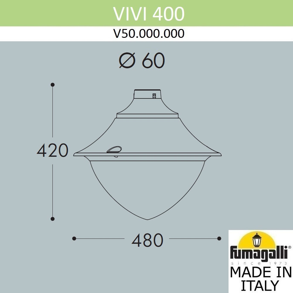 Уличный Фонарь На Столб V50.000.000.LXH27 ★ Fumagalli — купить в интернет магазине ЛЮСТРАВИК☀