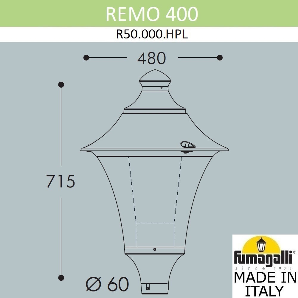 Уличный Фонарь На Столб R50.000.000.LXH27 ★ Fumagalli — купить в интернет магазине ЛЮСТРАВИК☀