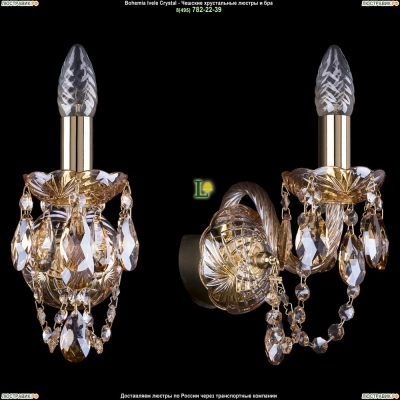 Бра 1402B/1/141/G/M721 ★Bohemia Ivele Crystal, Золото► — Купить▼