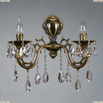 8818/2 PB Tear Drop Бра хрустальное AMBIENTE by BRIZZI, серия: Aria