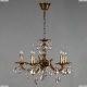 2226/5 PB Tear Drop Люстра хрустальная AMBIENTE by BRIZZI, серия: Benisa