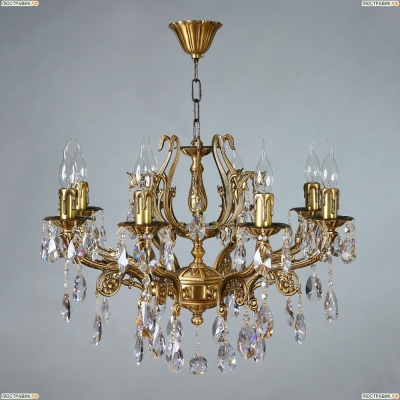 8828/8 AB Tear Drop Люстра хрустальная AMBIENTE by BRIZZI, серия: Ferro