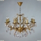 8828/8 AB Tear Drop Люстра хрустальная AMBIENTE by BRIZZI, серия: Ferro