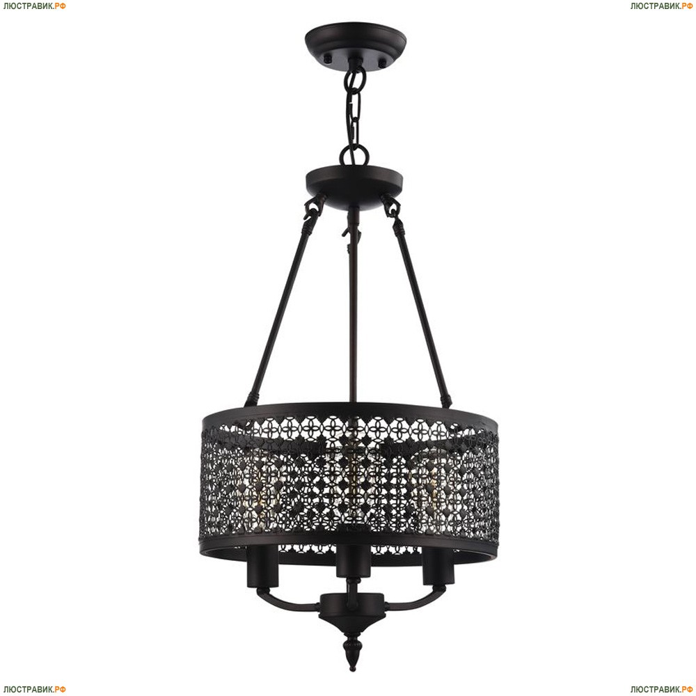 Люстра FR4166-PL-03C-BL ★Freya, 3 x 60Вт☀, Коричневый► — Купить▼