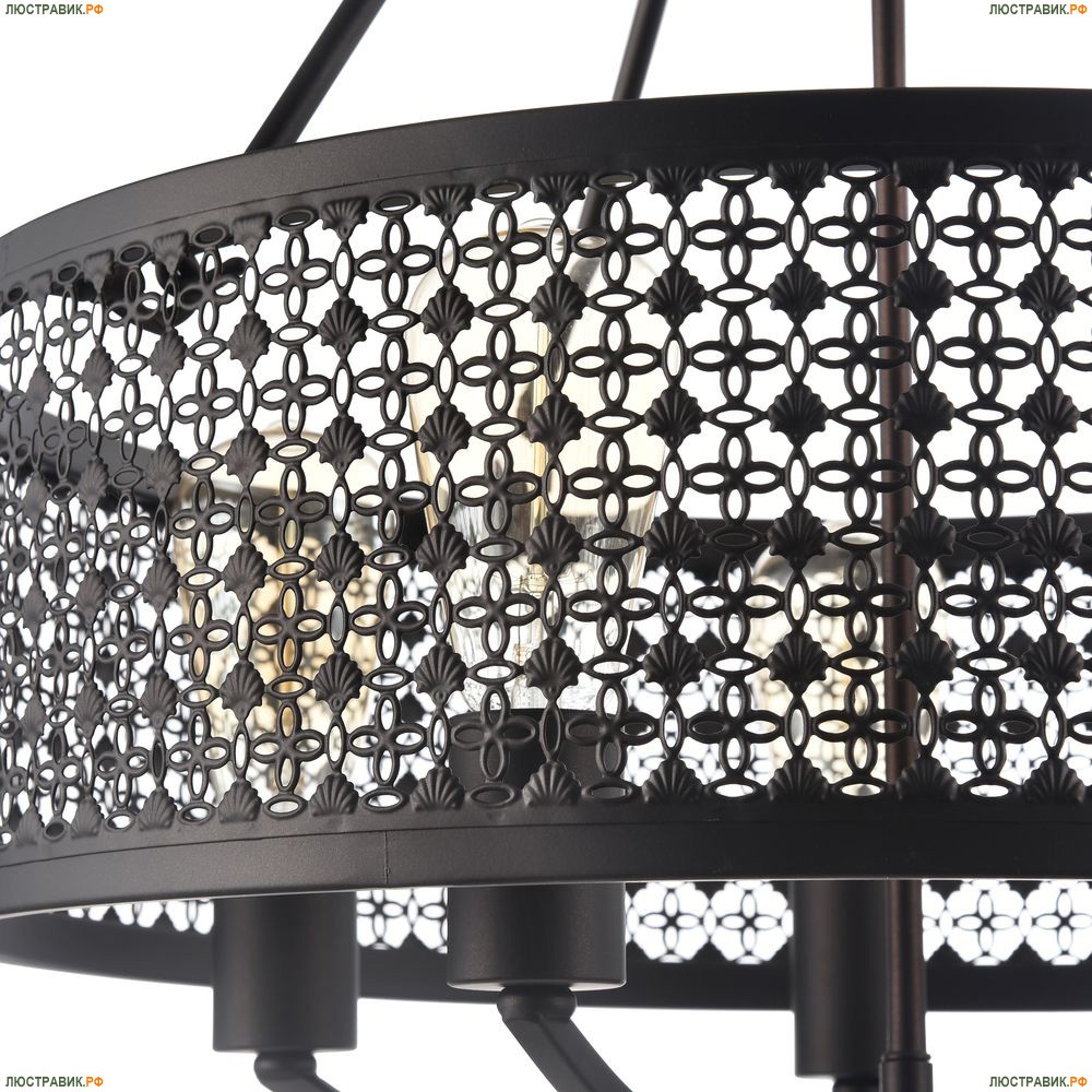 Люстра FR4166-PL-05C-BL ★Freya, 5 x 60Вт☀, Коричневый► — Купить▼