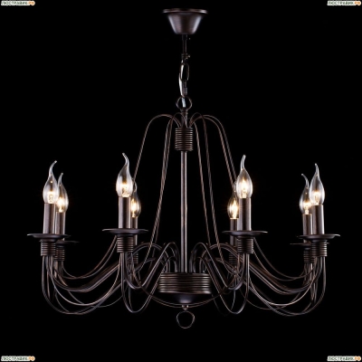 Люстра FR2046-PL-08-BR ★Freya, 8 x 60Вт☀, Коричневый► — Купить▼