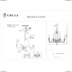 Люстра FR2046-PL-08-BR ★Freya, 8 x 60Вт☀, Коричневый► — Купить▼