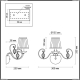 Бра 3921/1W ★Odeon Light, 1 x 40Вт☀, Бронза► — Купить▼
