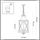 Подвес 4045/3 ★Odeon Light, 3 x 60Вт☀, Черный► — Купить▼