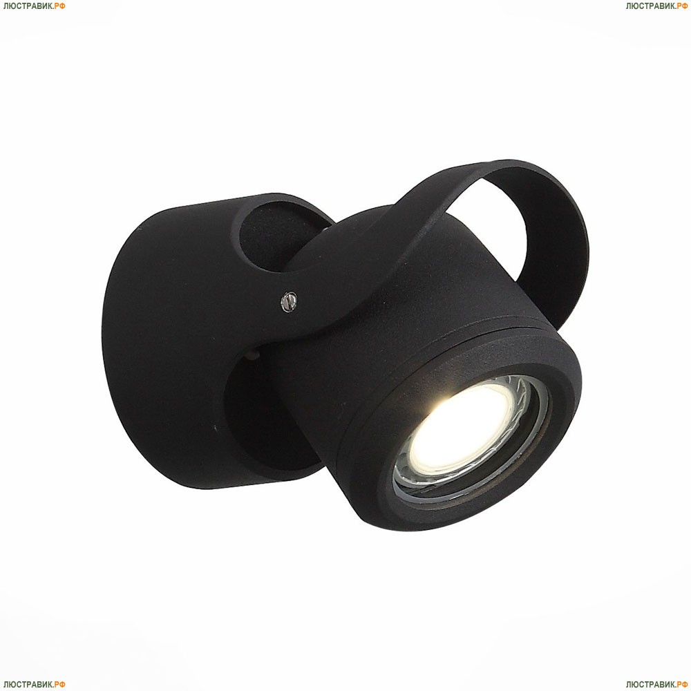 Уличный настенный светодиодный светильник ST Luce Round Black SL093.401.01 - купить в интернет-магазине ЛЮСТРАВИК