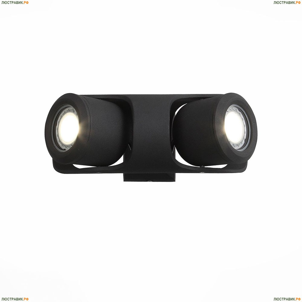 Уличный настенный светодиодный светильник ST Luce Round Black SL093.401.02 - купить в интернет-магазине ЛЮСТРАВИК