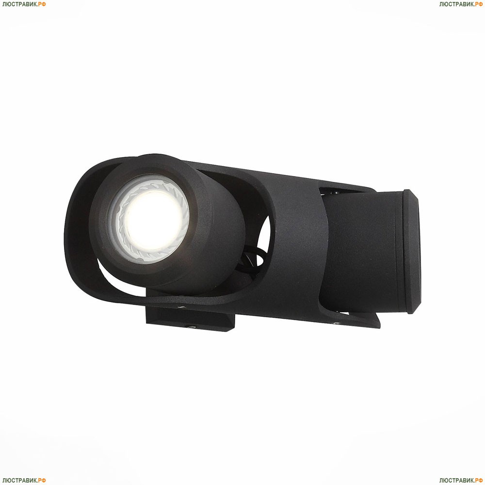 Уличный настенный светодиодный светильник ST Luce Round Black SL093.401.02 - купить в интернет-магазине ЛЮСТРАВИК
