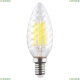 7028 (VG10-CC1E14cold6W-F) Voltega Лампа светодиодная филаментная E14 6W 4000К, Свеча витая