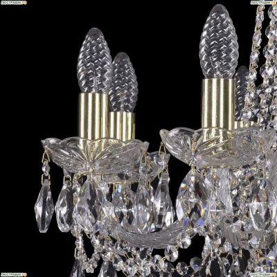 Люстра 1402/8/195/G ★Bohemia Ivele Crystal, Золото► — Купить▼
