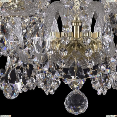 Люстра 1402/8/195/G ★Bohemia Ivele Crystal, Золото► — Купить▼
