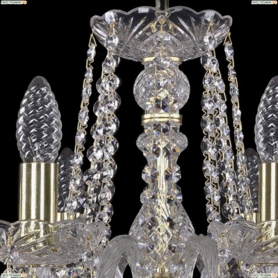 Люстра 1402/8/195/G ★Bohemia Ivele Crystal, Золото► — Купить▼